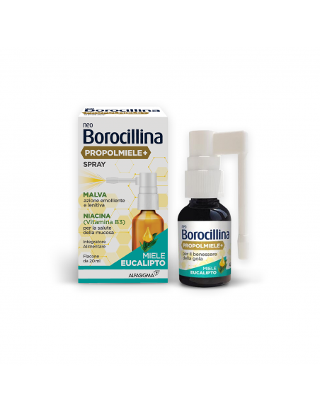 Neoborocillina Propolmiele+ Spray Miele Eucalipto 20 Ml