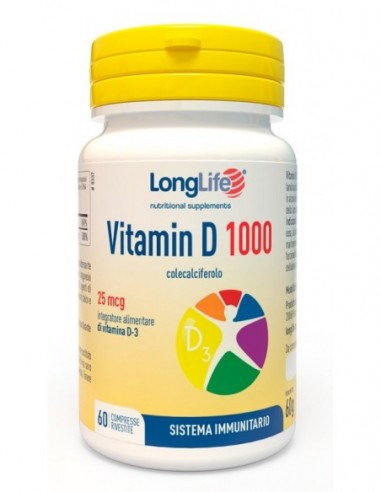 Longlife Vitamin D 1000ui 60...