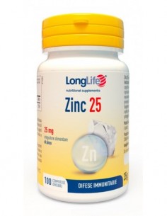 Longlife Zinc 25 Mg 100...