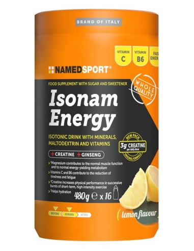 Isonam Energy Lemon Flavour 480 G