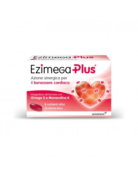 Integratore Per Cuore Ezimega Plus 20 Capsule Molli