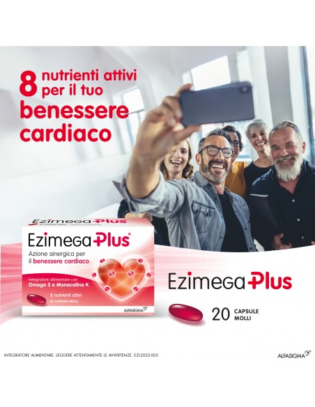 Integratore Per Cuore Ezimega Plus 20 Capsule Molli