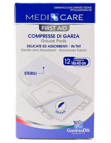 Garza Medicare Tnt 18x40 Cm 12 Pezzi