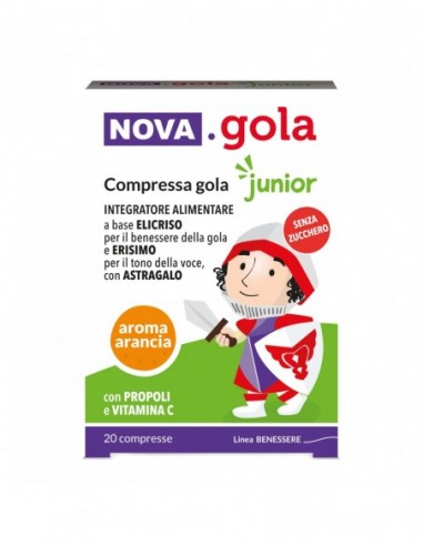 Nova Gola Junior Arancia 20 Compresse
