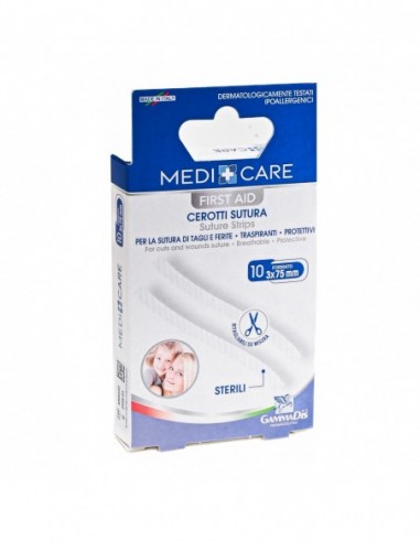 Cerotto Medicare Sutura Sterili 10 Pezzi