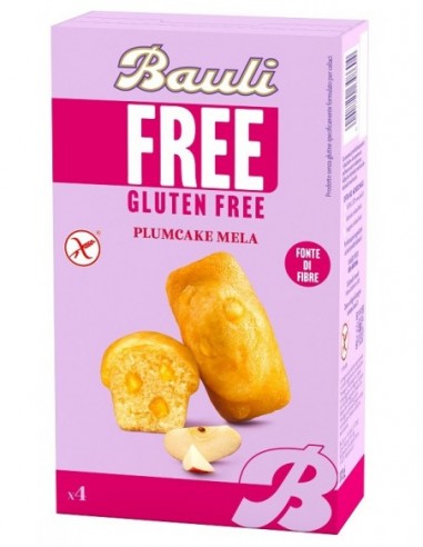 Bauli Free Plumcake Mela 4 Pezzi Da 33 G