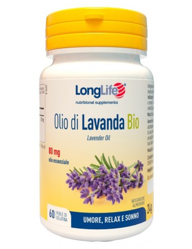 Longlife Olio Di Lavanda Bio 60 Perle