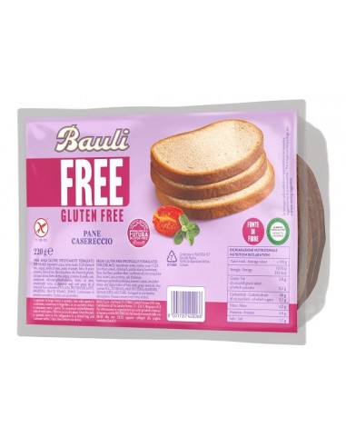 Bauli free pane casereccio 220 g