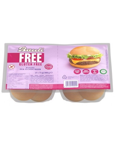 Bauli free panini hamburger 4 pezzi...