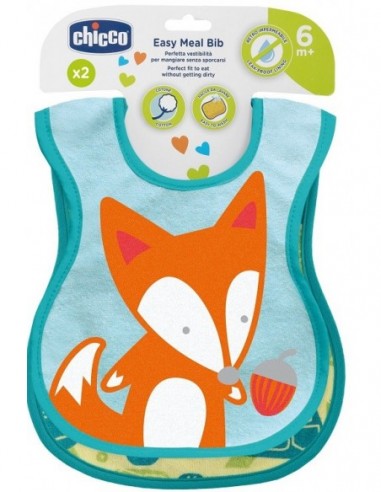 Chicco bavagline 6m+ neutre 2 pezzi