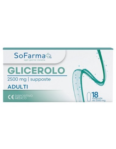 Glicerolo supposte adulti 2250 mg 18...