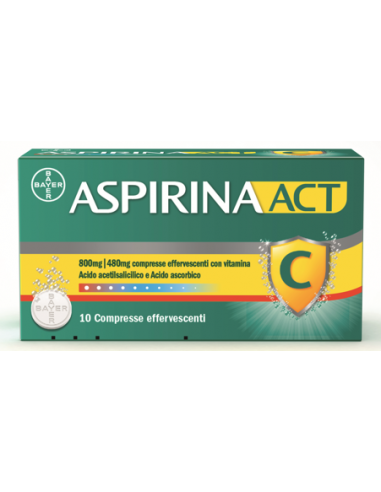 Aspirinaact 10 Cpr Eff 800 Mg + 480...