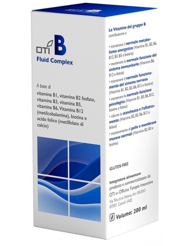 Oti b fluid complex 200 ml senza glutine