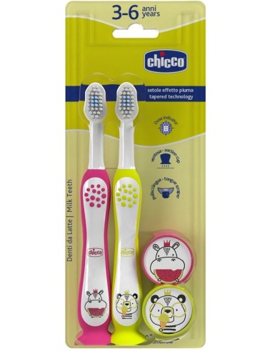 Chicco spazzolino 3-6 years doppio...