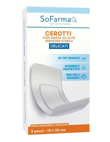 Cerotto delicato 10x30 cm 3 pezzi...
