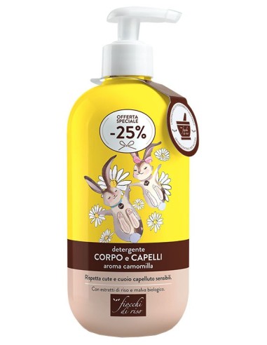Fiocchi di riso detergente capelli e...