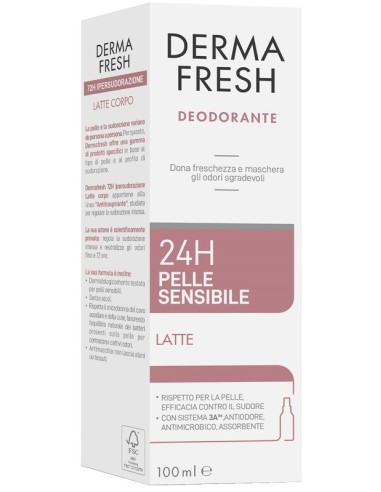 Dermafresh 24h pelle sensibile latte...