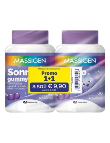 Massigen sonno gummy 60 caramelle...