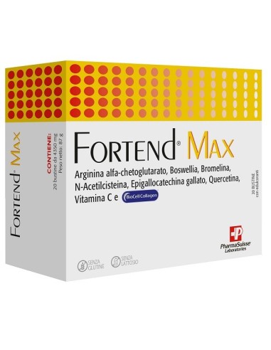 Fortend max 20 bustine senza glutine...