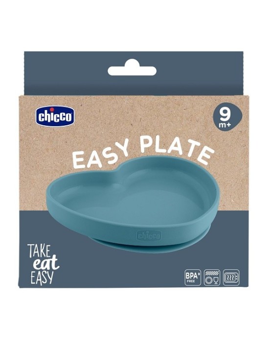 Chicco piatto cuore in silicone...