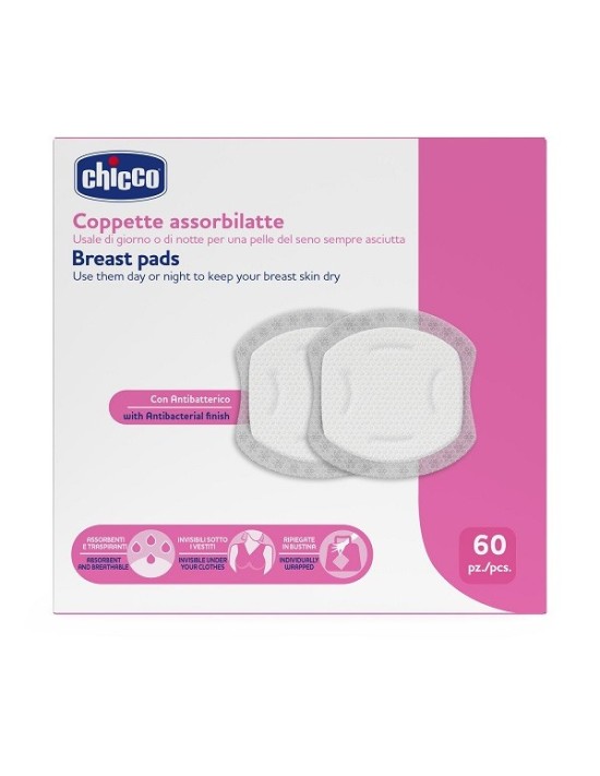 Chicco coppette assorbilatte 60 pezzi...