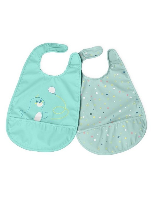 Chicco bavaglina pappa azzurro 6m+ 2...