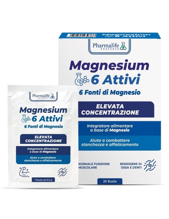 Magnesium 6 attivi 20 bustine senza...