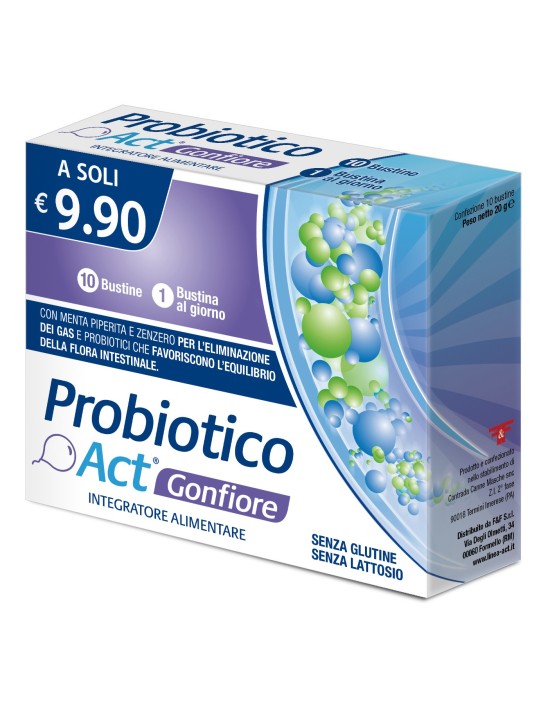 Probiotico act gonfiore 10 bustine