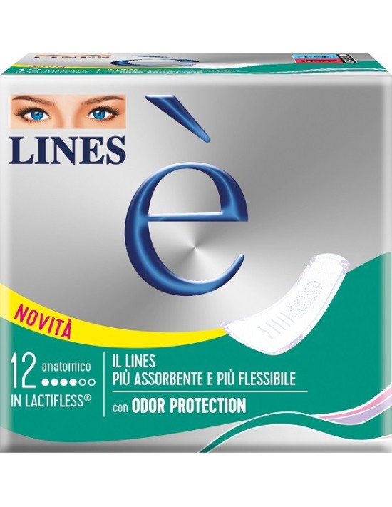 Lines e' anatomico assorbenti 12 pezzi