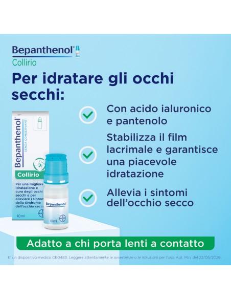 Bepanthenol Collirio Gocce Oculari Monodose - 20x0,5ml