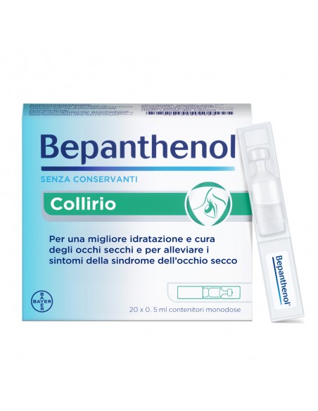 Bepanthenol Collirio Gocce Oculari, occhi secchi, 10ml