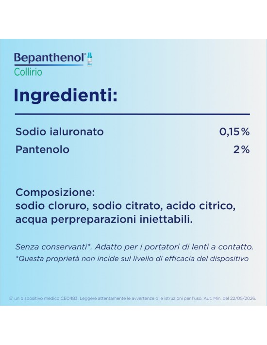 Bepanthenol Collirio Gocce Oculari,...