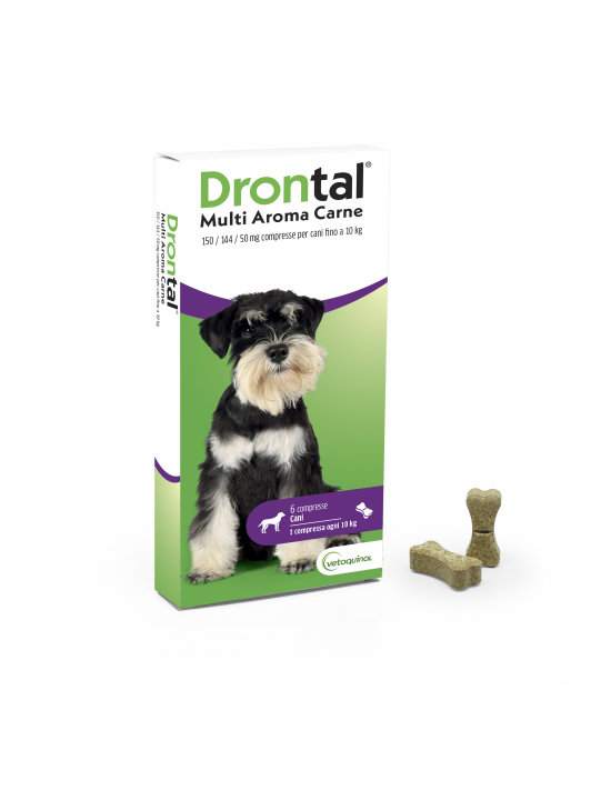 Drontal Multi Aroma Carne 6 Cpr Cani