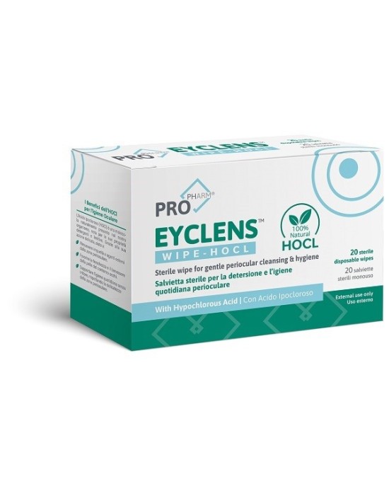 Eyclens wipe hocl 20 bustine