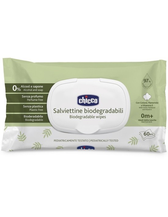 Chicco salviette bio 60 pezzi plaque
