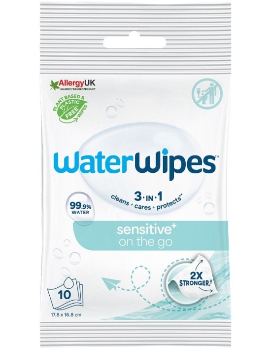 Waterwipes on the go salviette 10 pezzi