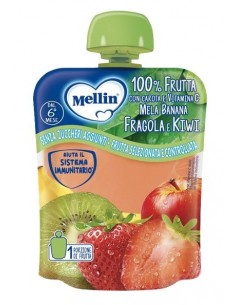 Mellin Pouch Fragola Kiwi 90 G