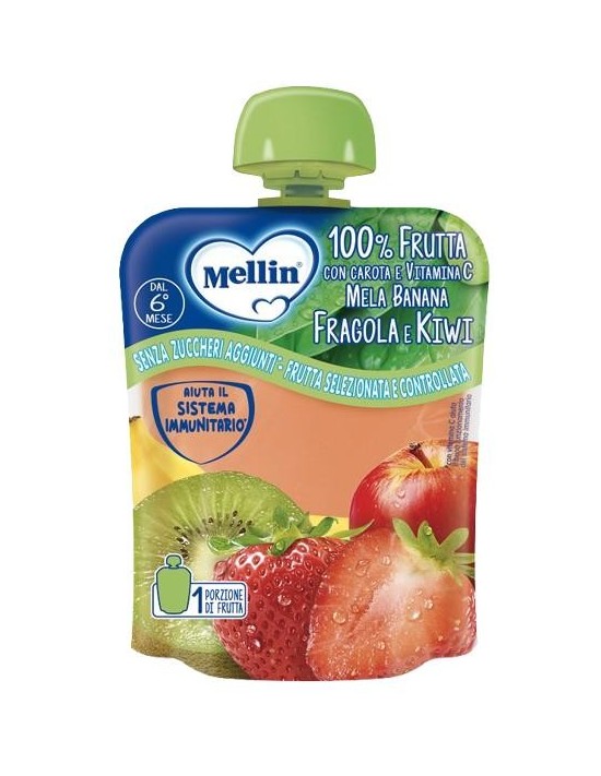 Mellin Pouch Fragola Kiwi 90 G