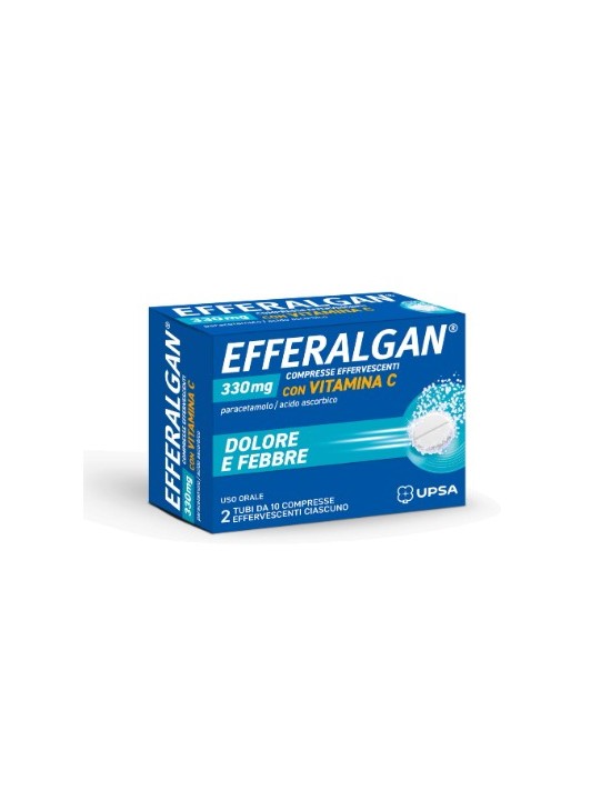 Efferalgan 20 Cpr Eff 330 Mg + 200 Mg