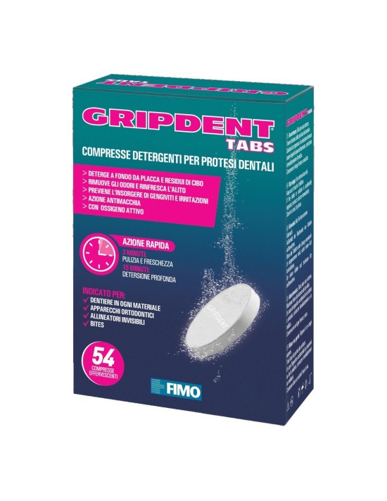 Gripdent tabs detergente per protesi...