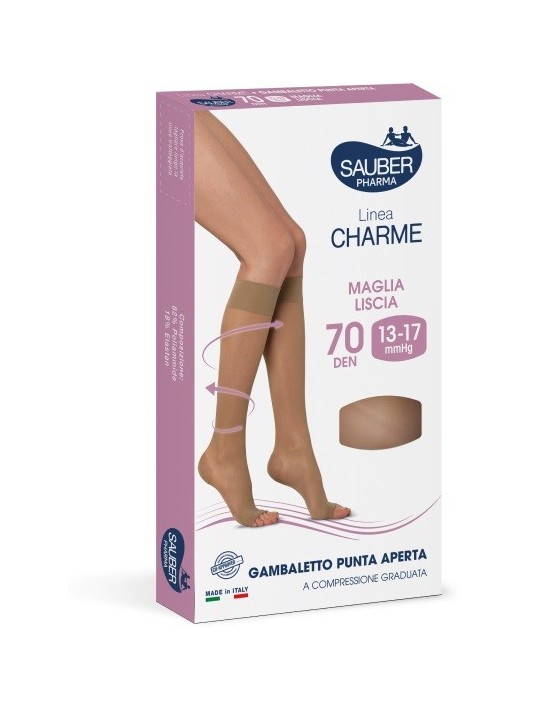 Sauber gambaletto open toe 70 denari...