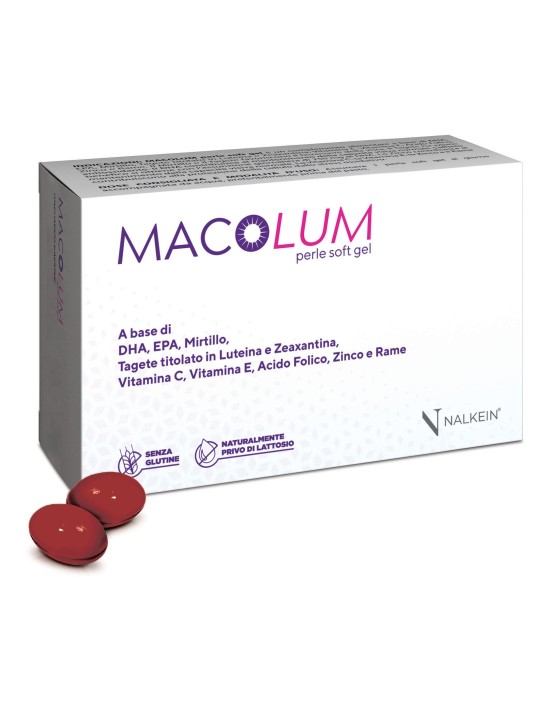 Macolum 30 perle soft gel senza glutine