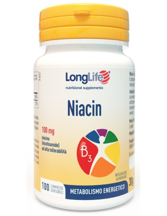 Longlife niacin 100mg 100 compresse...