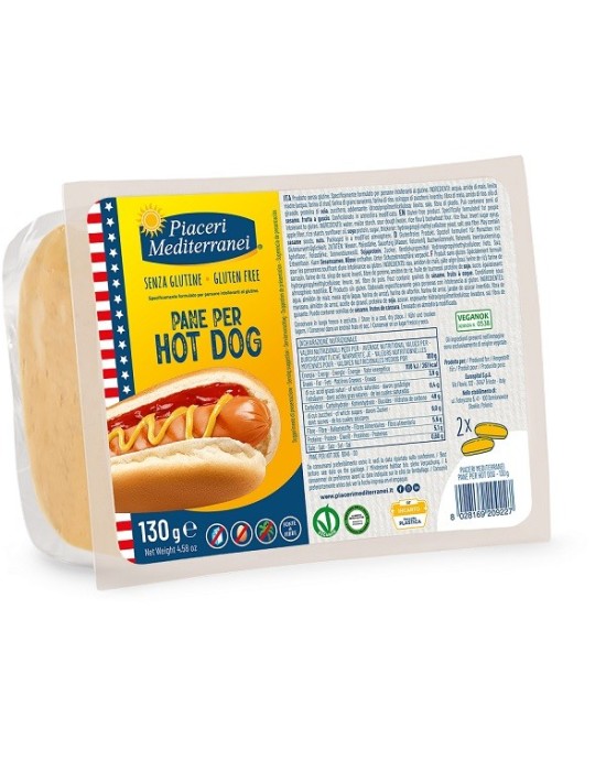Piaceri mediterranei pane hot dog 130 g