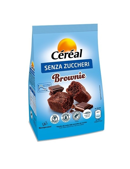 Cereal brownie senza zucchero 6 pezzi...