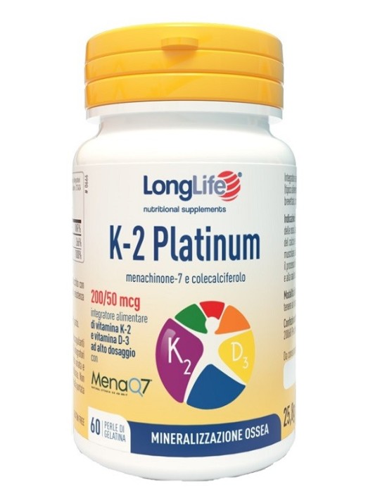 Longlife k 2 platinum 60 perle di...