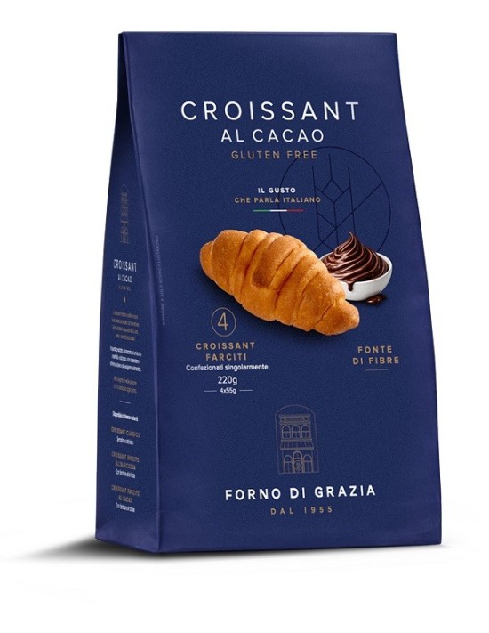 Fdg croissant cacao 4 pezzi da 55 g