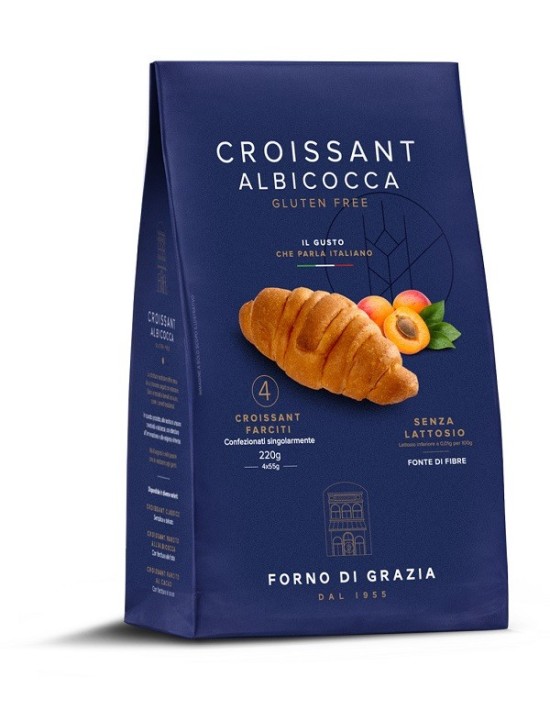 Fdg croissant albicocca 4 pezzi da 55 g
