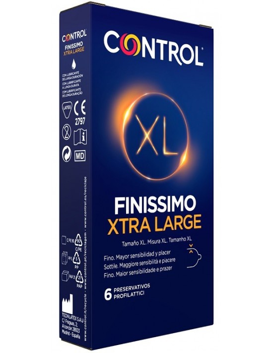 Control Finissimo Xtra Large 6 Pezzi