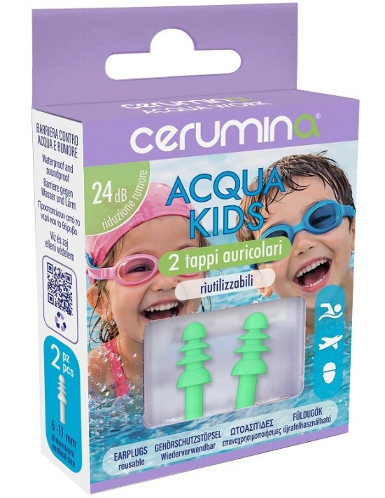 Cerumina Acqua Kids Tappi Auricolari...